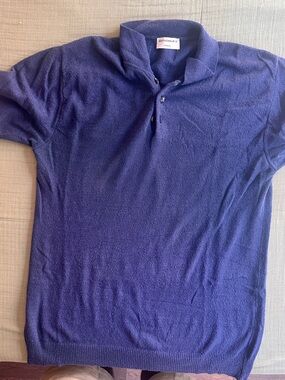 Classic Short Sleeve Top in Deep Blue Terrycloth